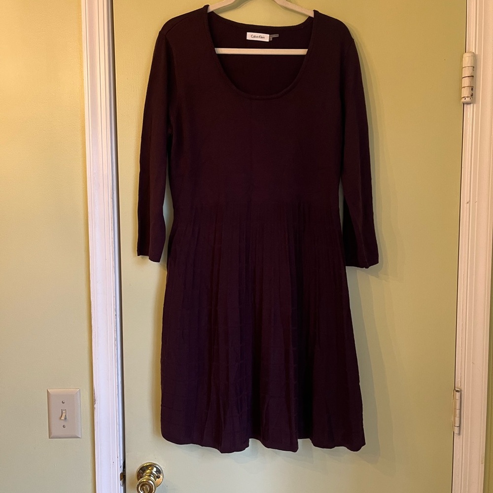 Calvin Klein Women's Purple Dress